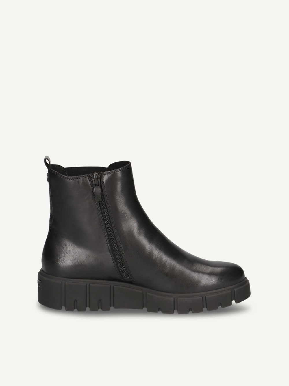 Caprice Chelsea Boot - Schwarzes Nappaleder