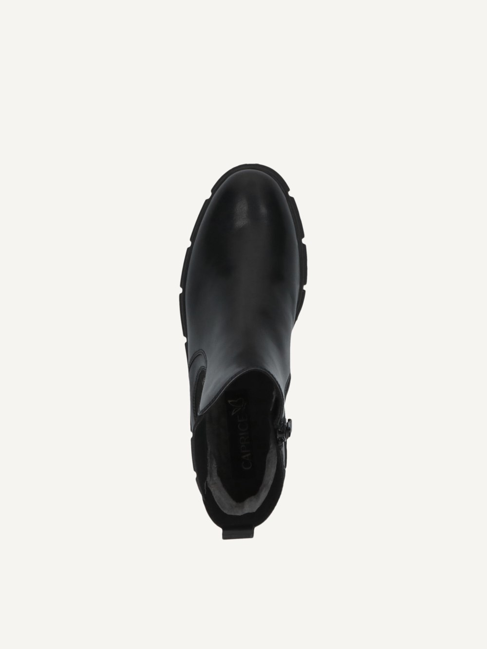 Caprice Chelsea Boot - Schwarzes Nappaleder