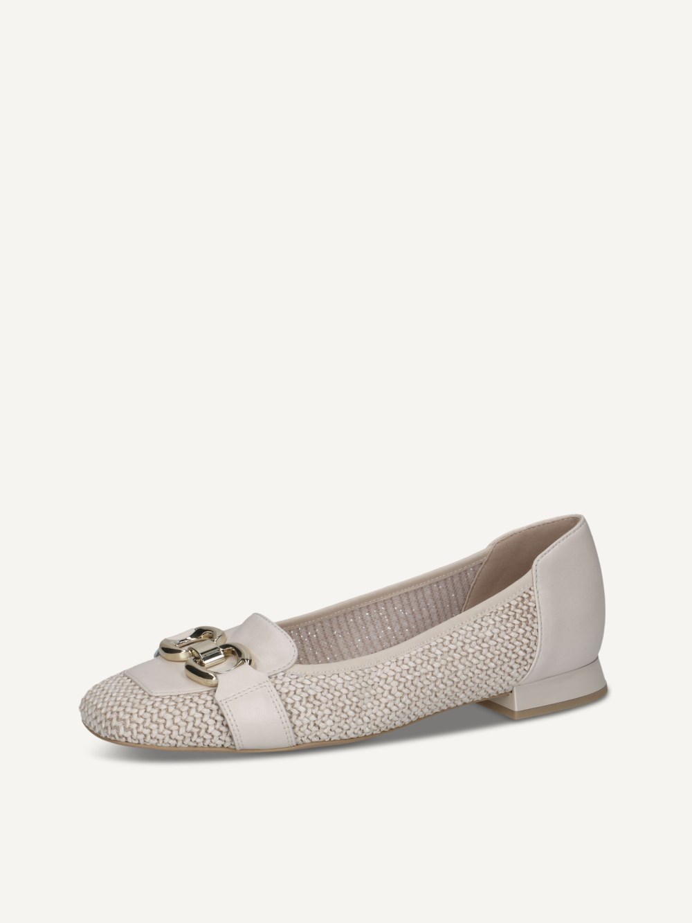 Caprice Slipper - Cremeweißer Kamm