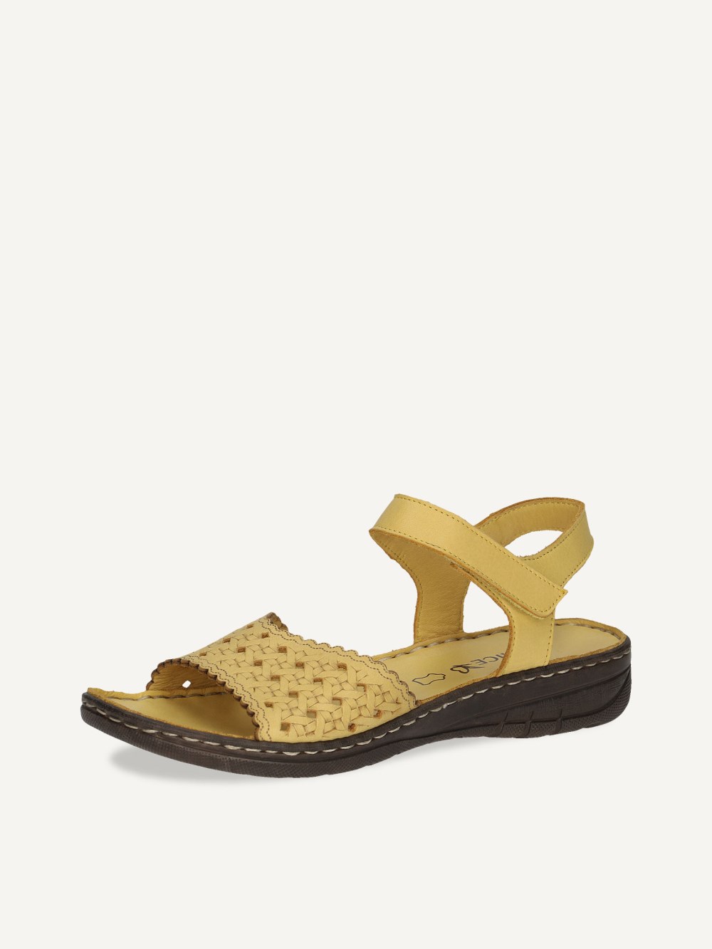 Caprice Sandalette - Gelbes Nappaleder