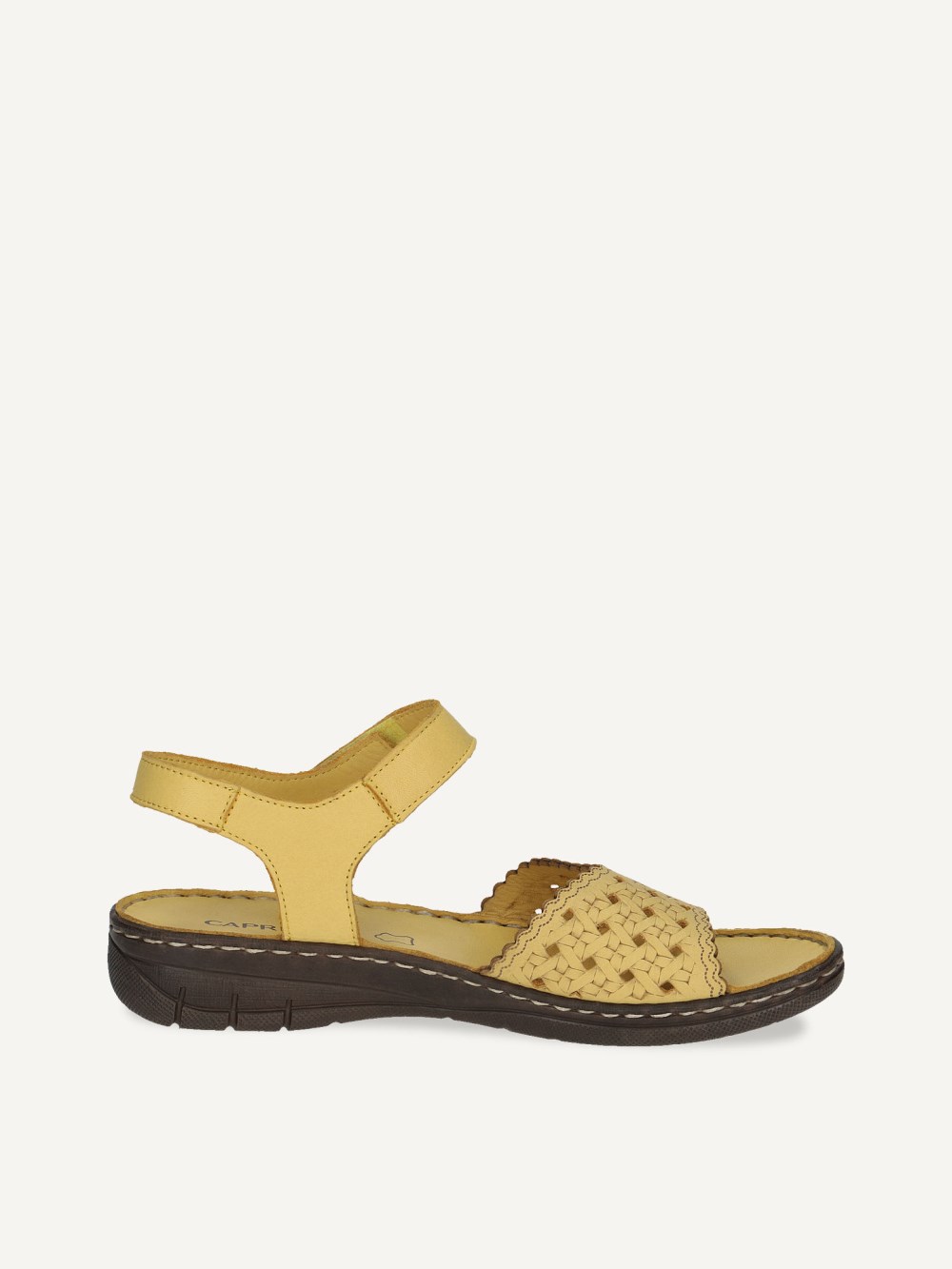 Caprice Sandalette - Gelbes Nappaleder