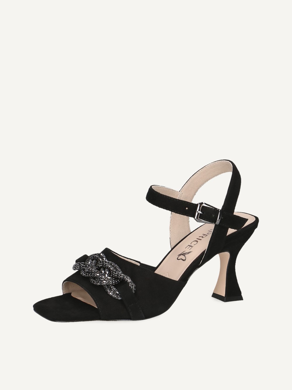 Caprice Sandalette - Schwarzes Wildleder
