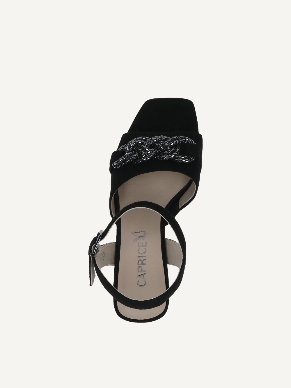 Caprice Sandalette - Schwarzes Wildleder