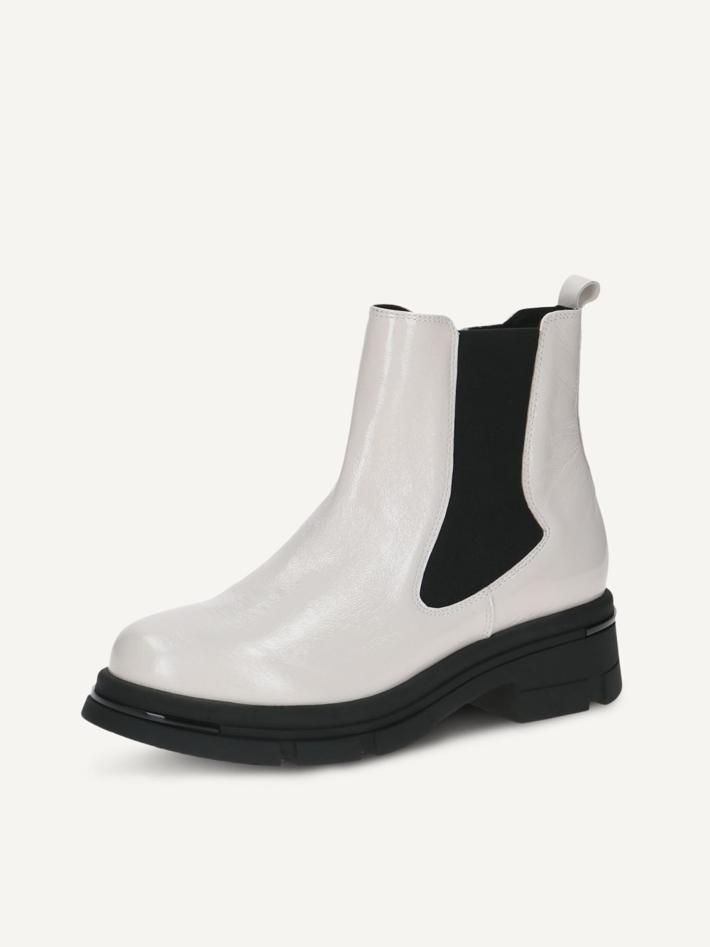 Caprice Chelsea Boot - Weißes Nappaleder