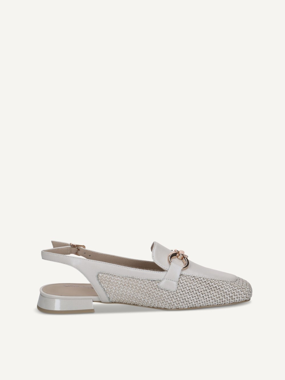Caprice Ballerina - Offwhite Kammleder