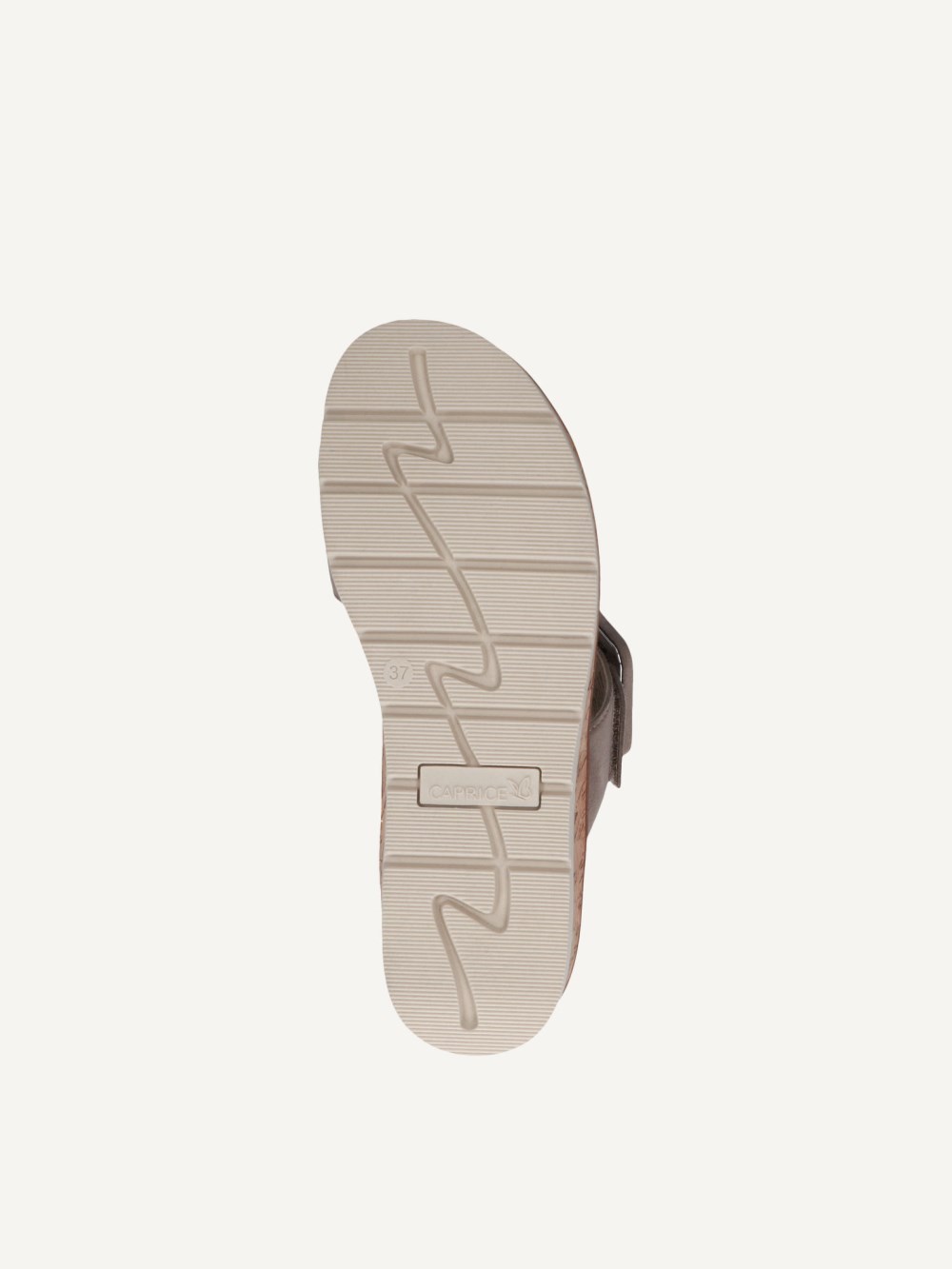 Caprice Slipper - Taupefarbenes Wildleder