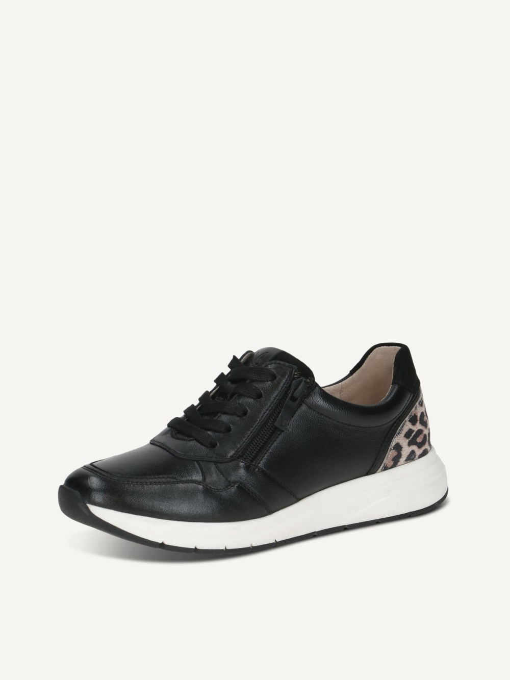 Caprice Sneaker - Schwarzes Kammleder