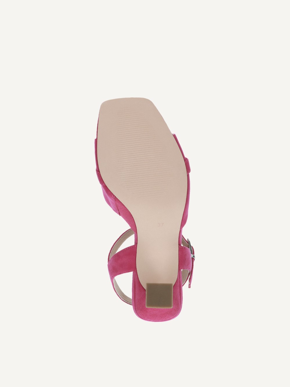 Caprice Sandalette - Fuchsiafarbenes Wildleder