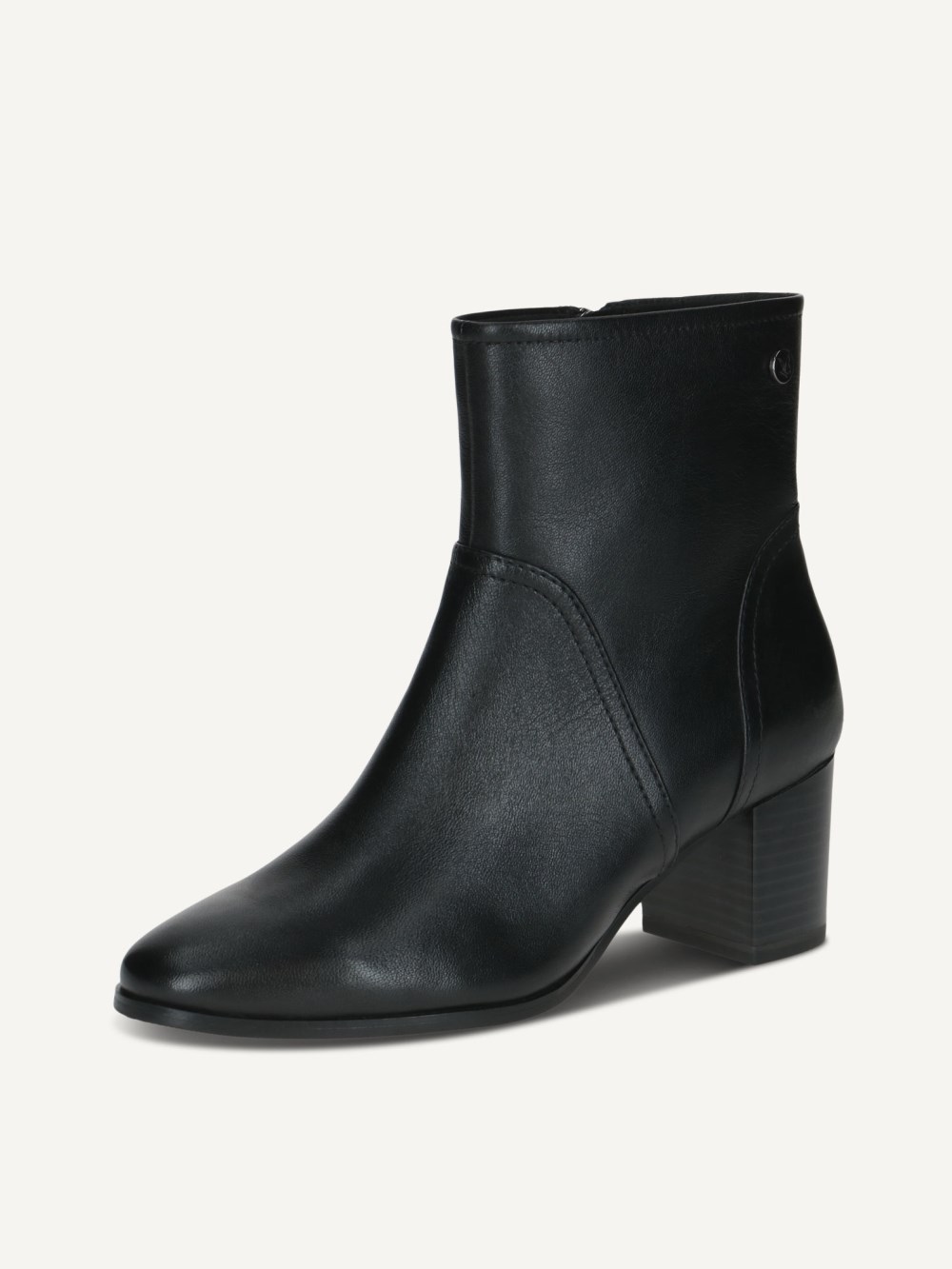 Caprice Stiefelette - Schwarzes Nappaleder