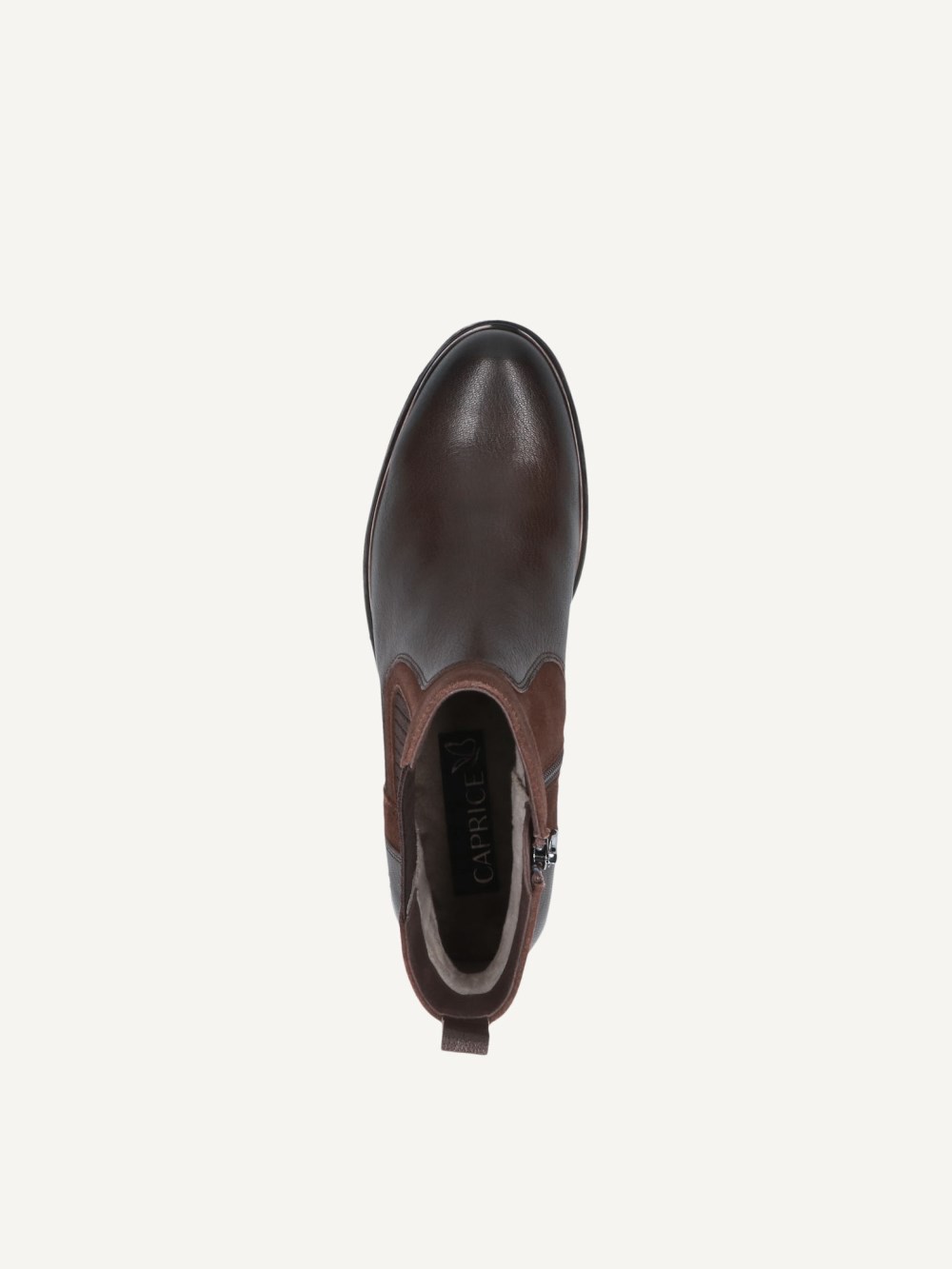 Caprice Chelsea Boot - Dunkelbraunes Kammleder