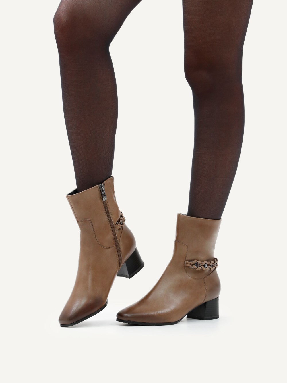 Caprice Stiefelette - Taupe-Nappaleder