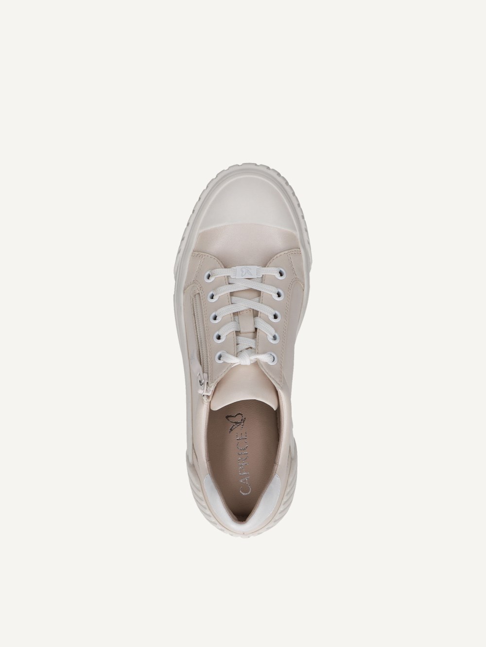 Caprice Sneaker - Cremefarbener Kamm