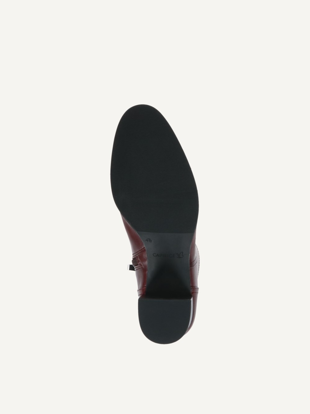 Caprice Stiefelette - Bordeauxfarbenes Nappaleder