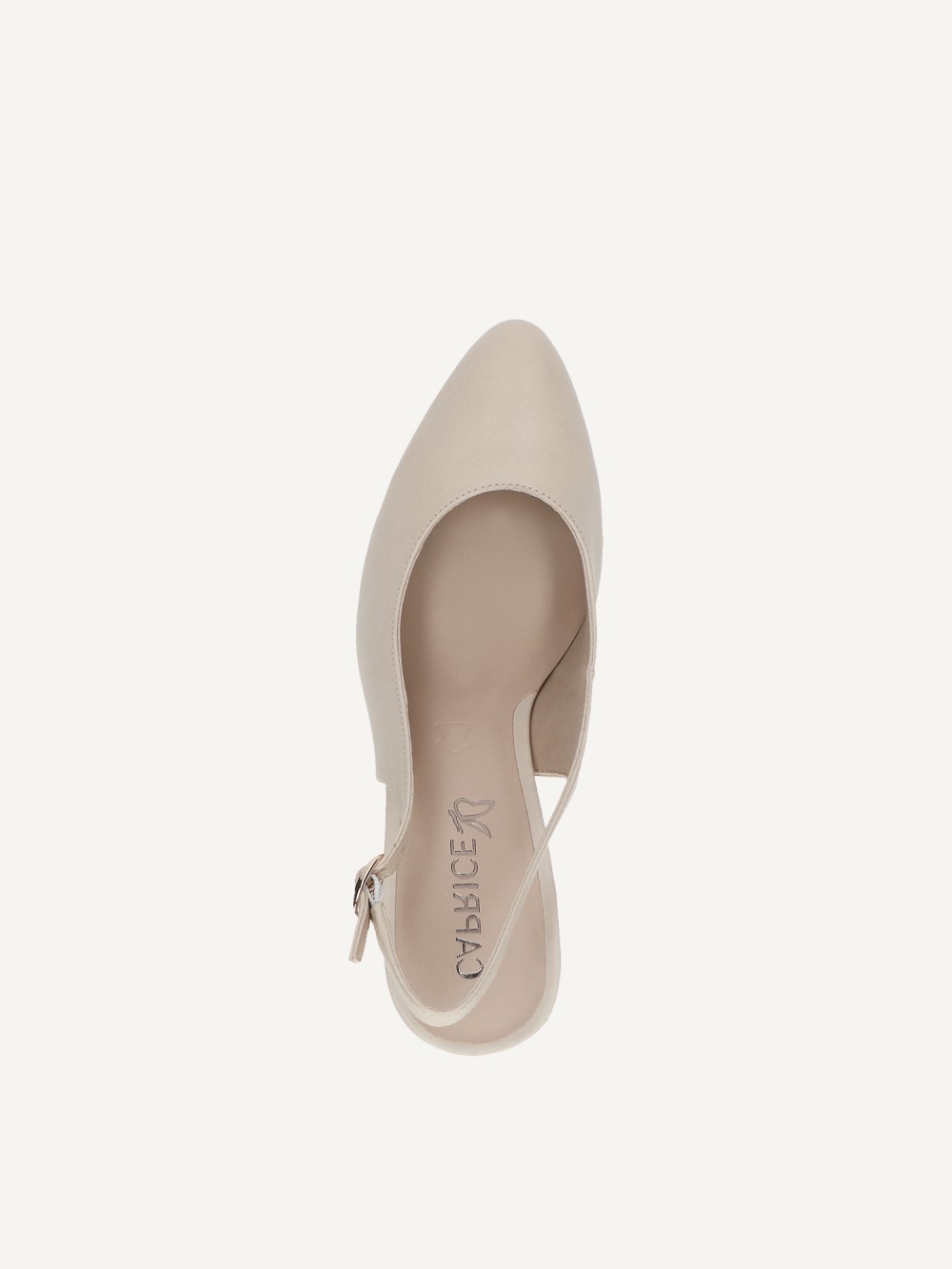 Caprice Slingpumps - Offwhite Nappaleder