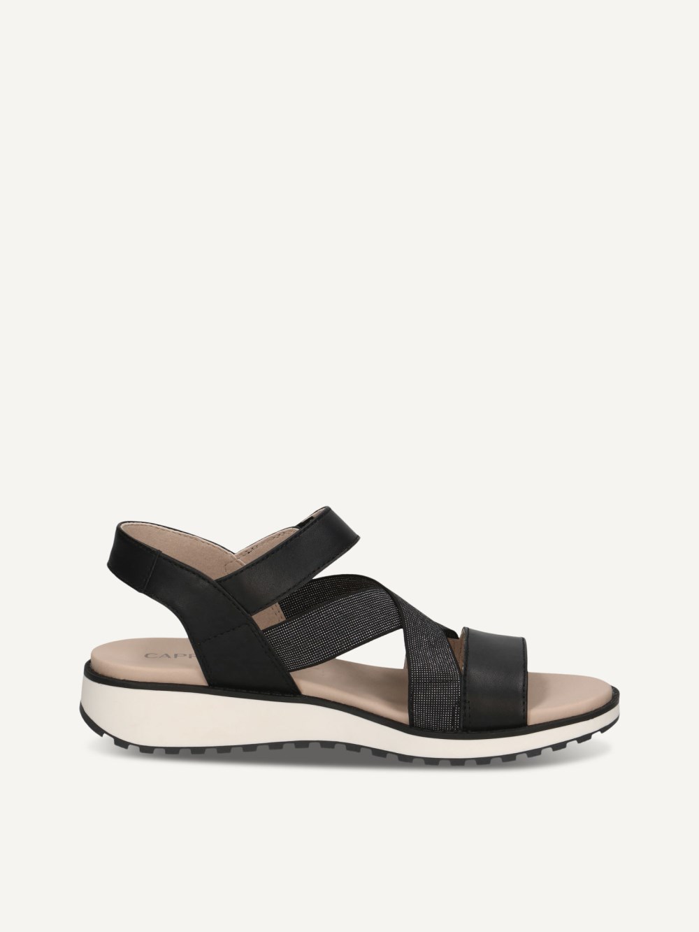Caprice Sandale - Schwarzes Nappa