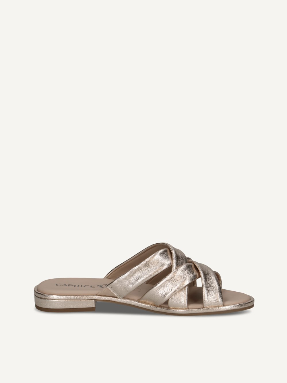 Caprice Pantolette - Platinmetallic