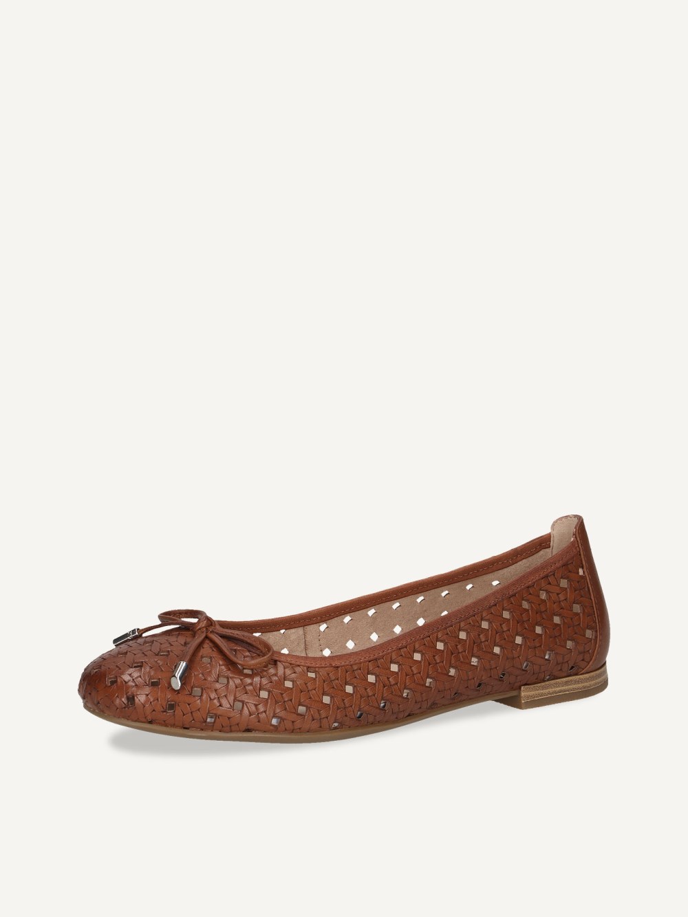 Caprice Ballerina - Cognac-Nappaleder