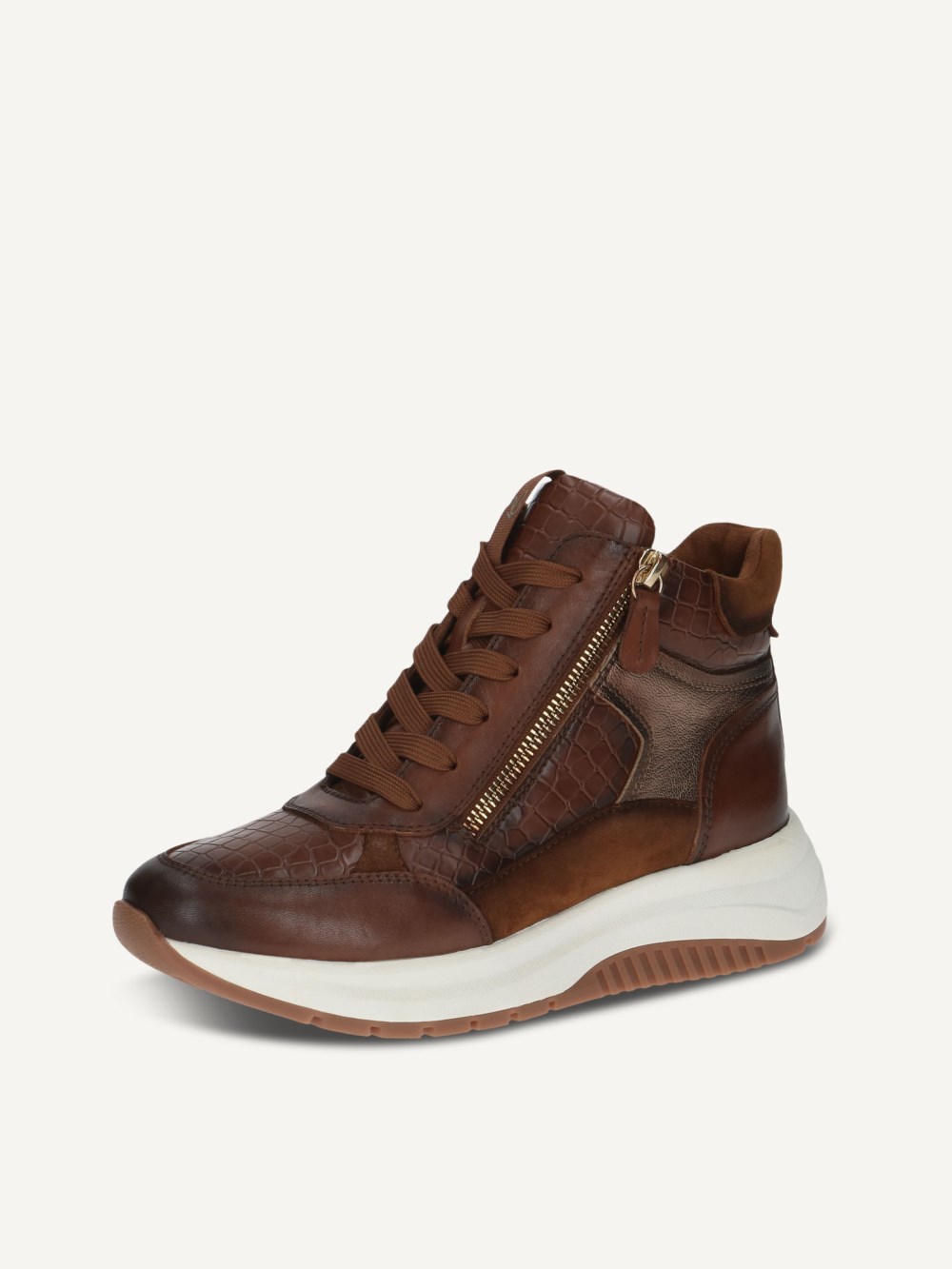 Caprice Stiefelette - Cognacfarbener Kammleder