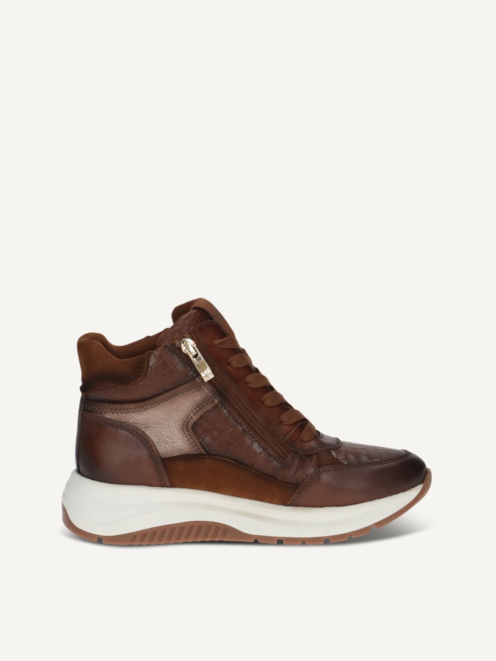 Caprice Stiefelette - Cognacfarbener Kammleder