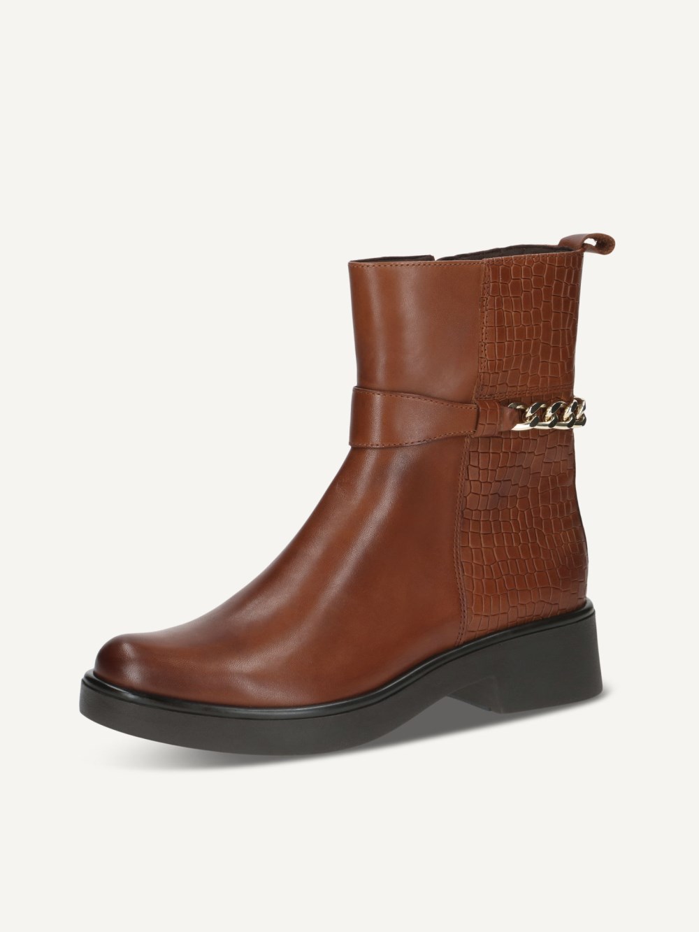 Caprice Stiefelette - Cognacfarbener Kamm