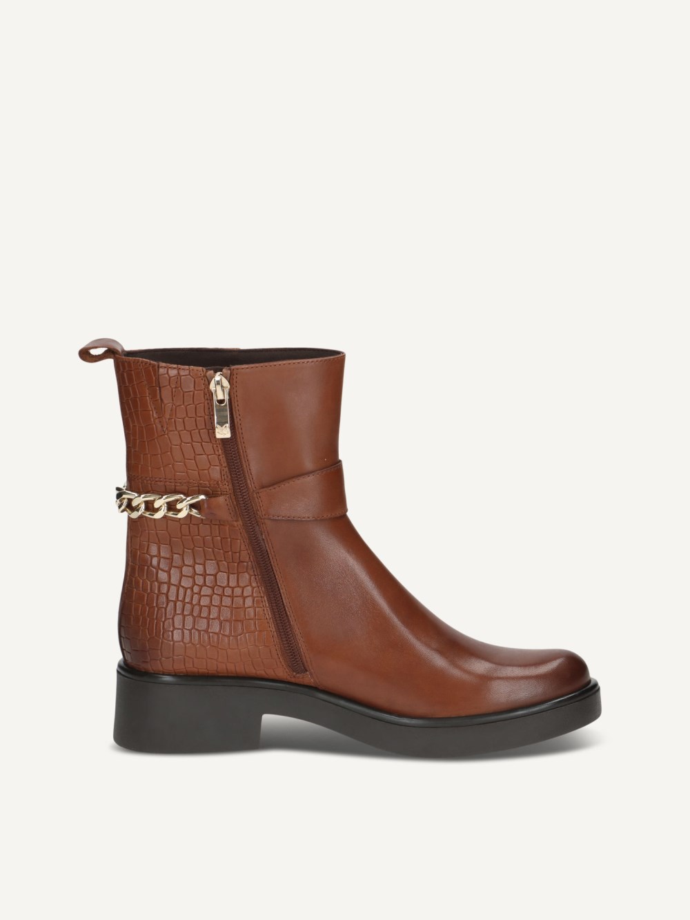 Caprice Stiefelette - Cognacfarbener Kamm