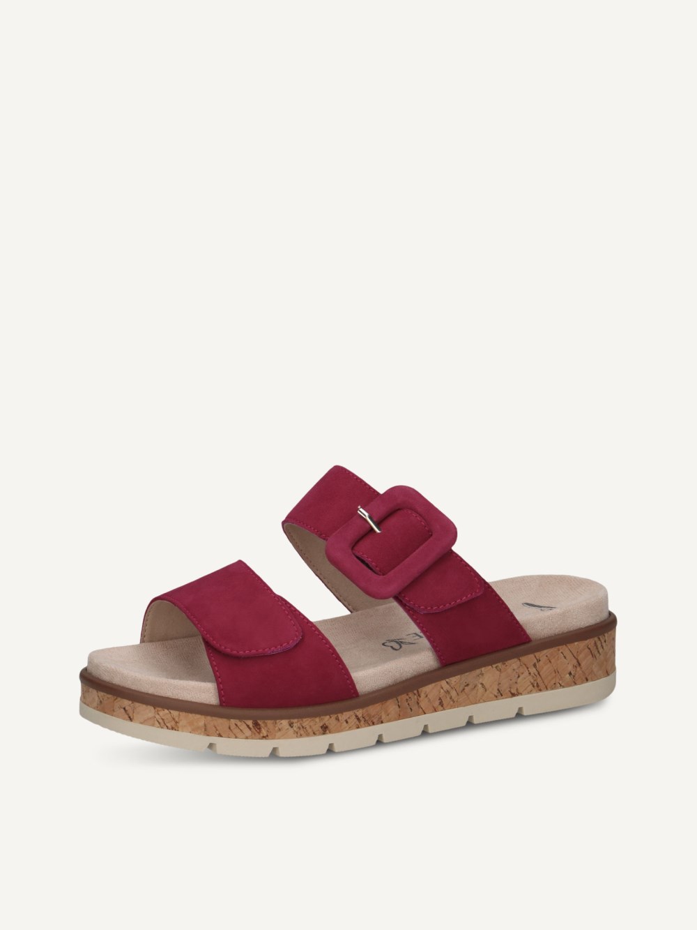 Caprice Slipper - Fuchsiafarbenes Wildleder