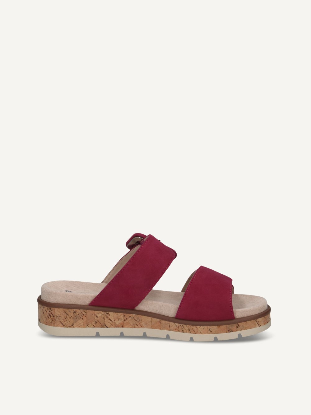 Caprice Slipper - Fuchsiafarbenes Wildleder