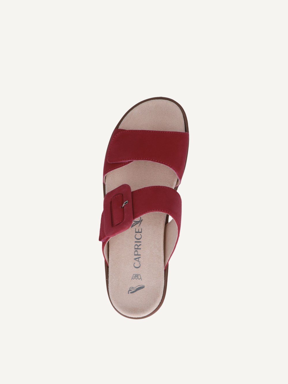 Caprice Slipper - Fuchsiafarbenes Wildleder