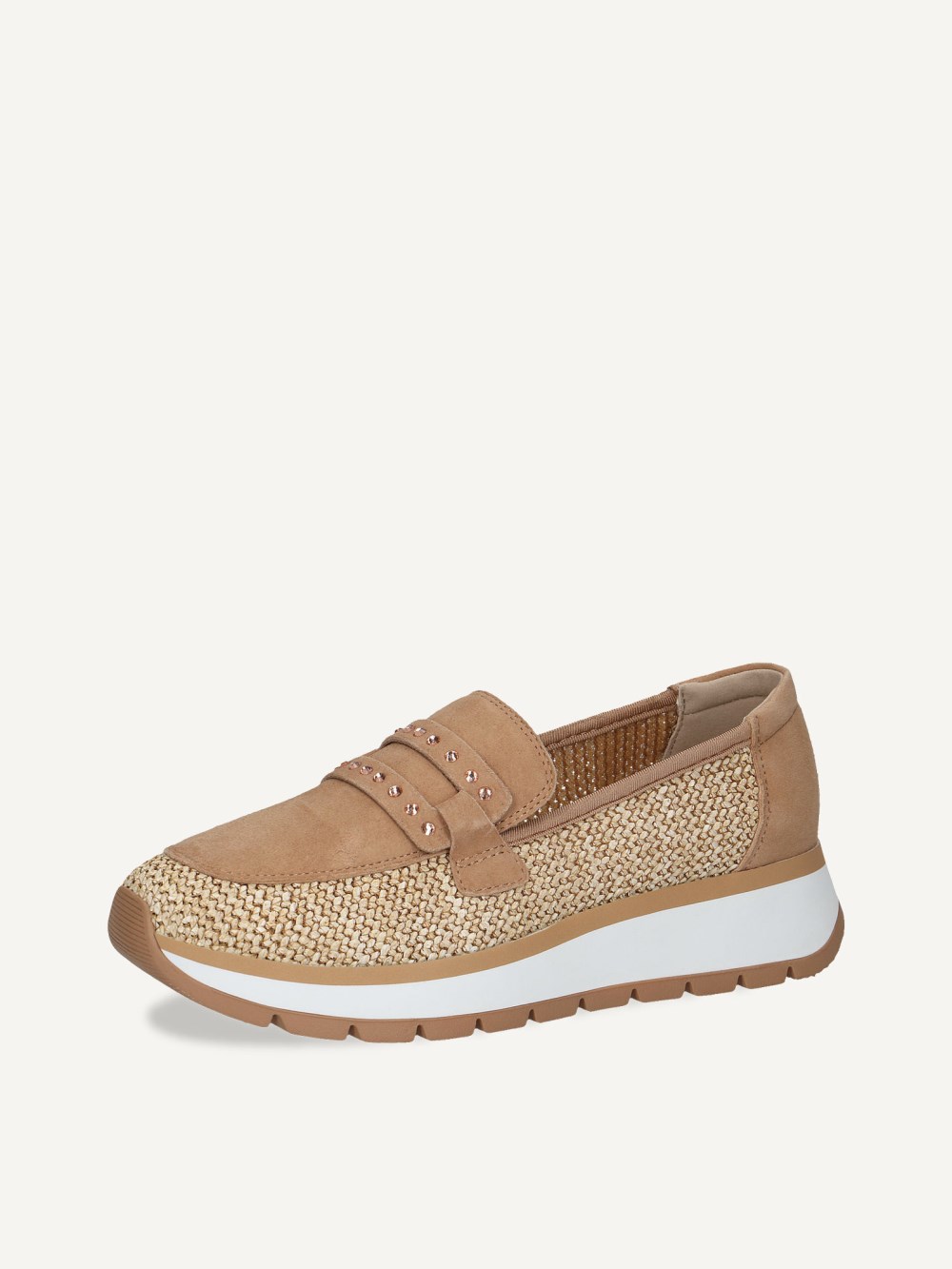 Caprice Slipper - Beigefarbener Kamm
