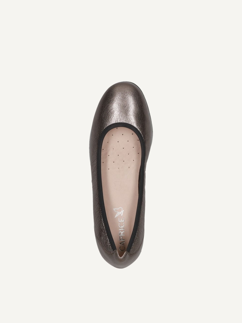 Caprice Ballerina - Piombo Metallic