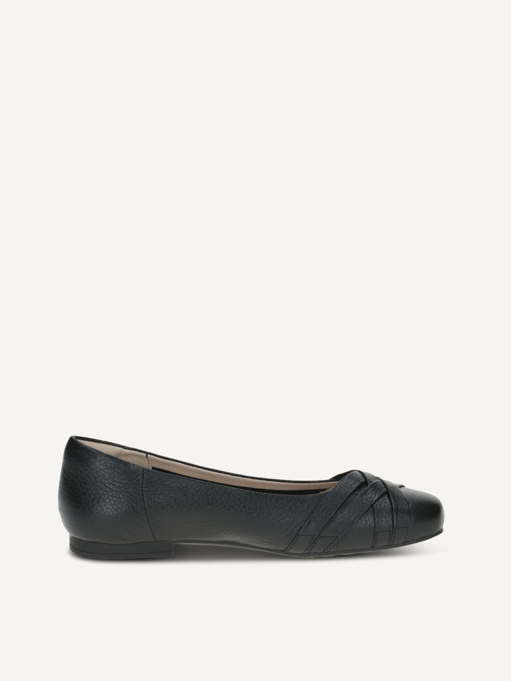 Caprice Ballerina - Schwarzes Rehleder