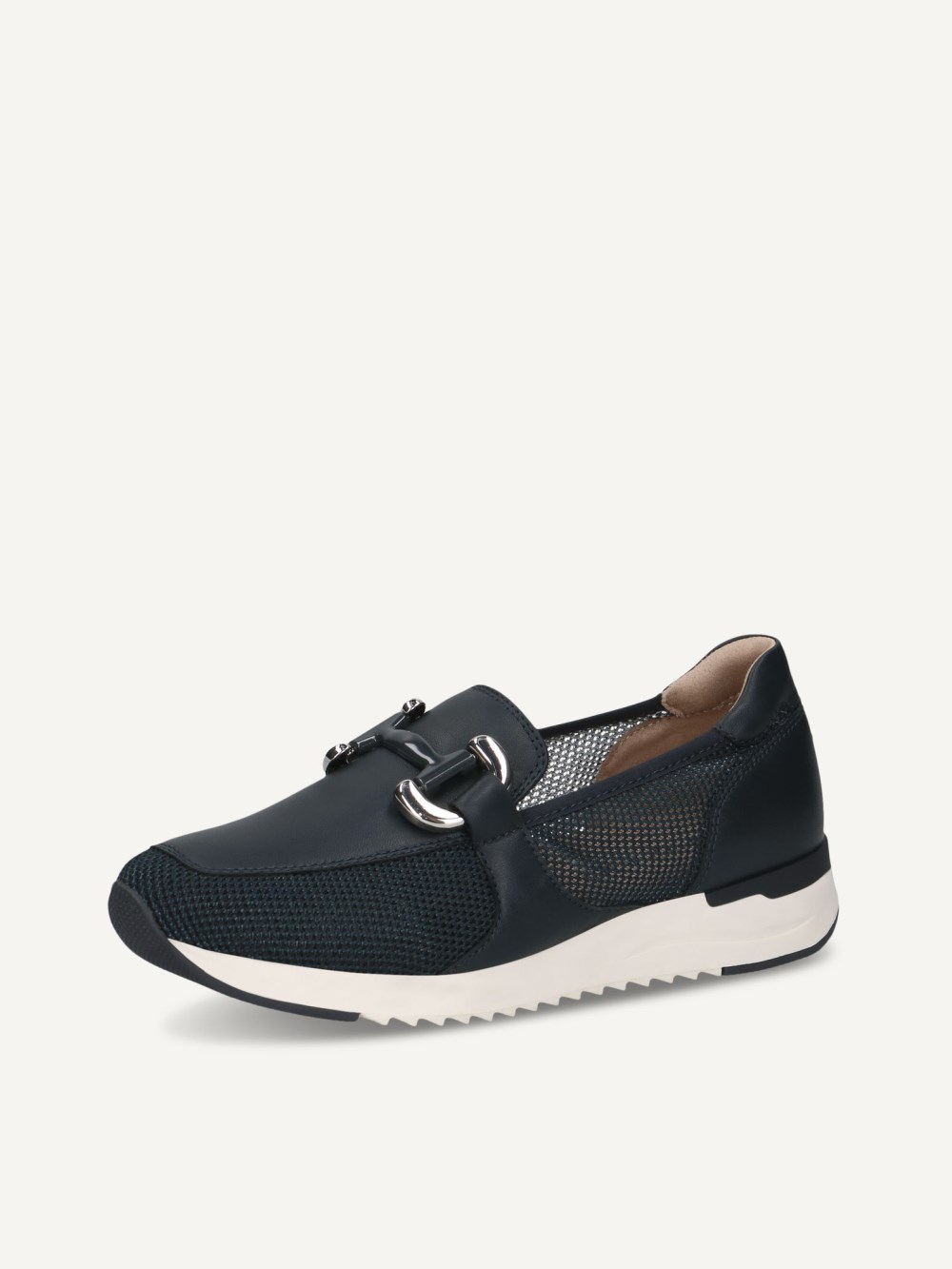 Caprice Slipper - Ozeanblaues Kammleder