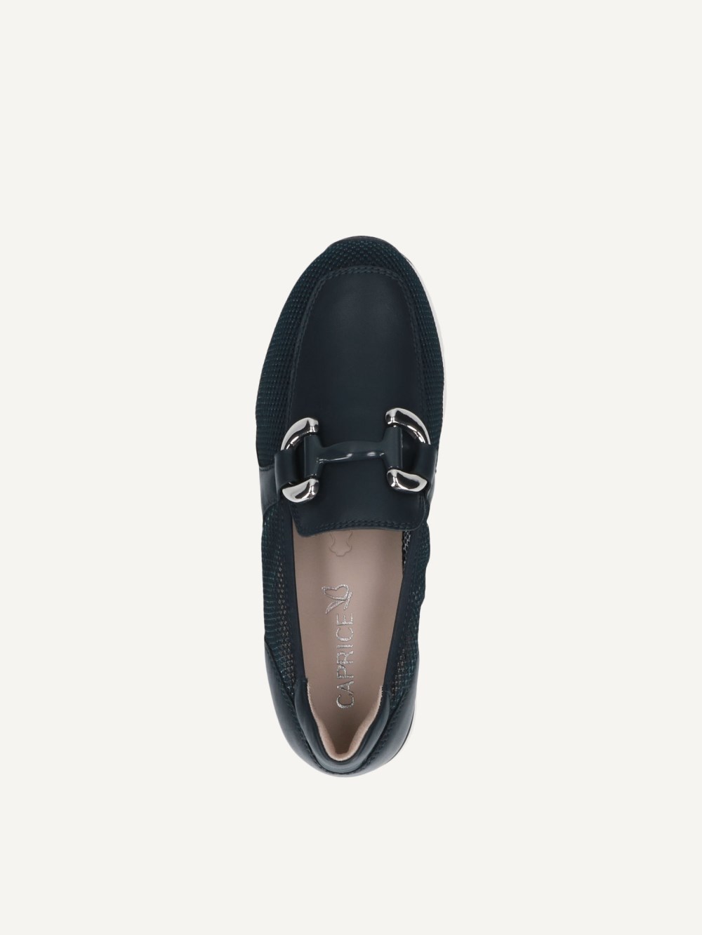 Caprice Slipper - Ozeanblaues Kammleder