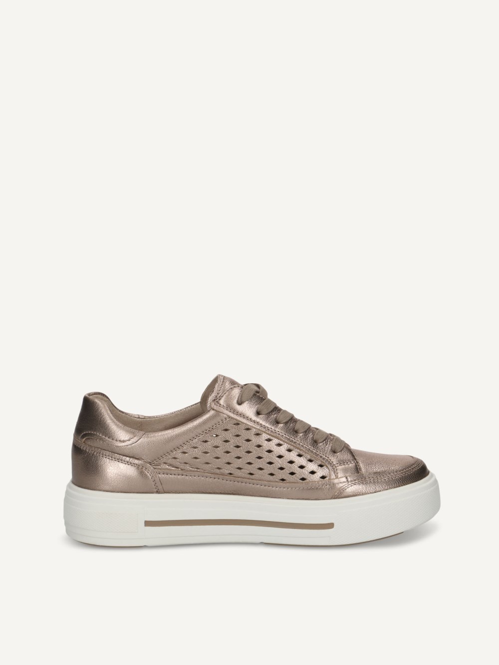 Caprice Sneaker - Taupe-Metallic