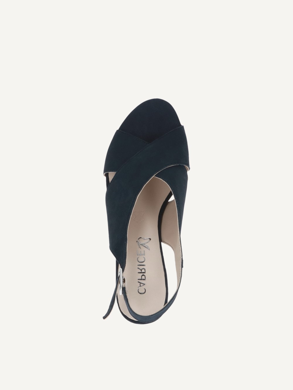 Caprice Sandalette - Ozean-Wildleder