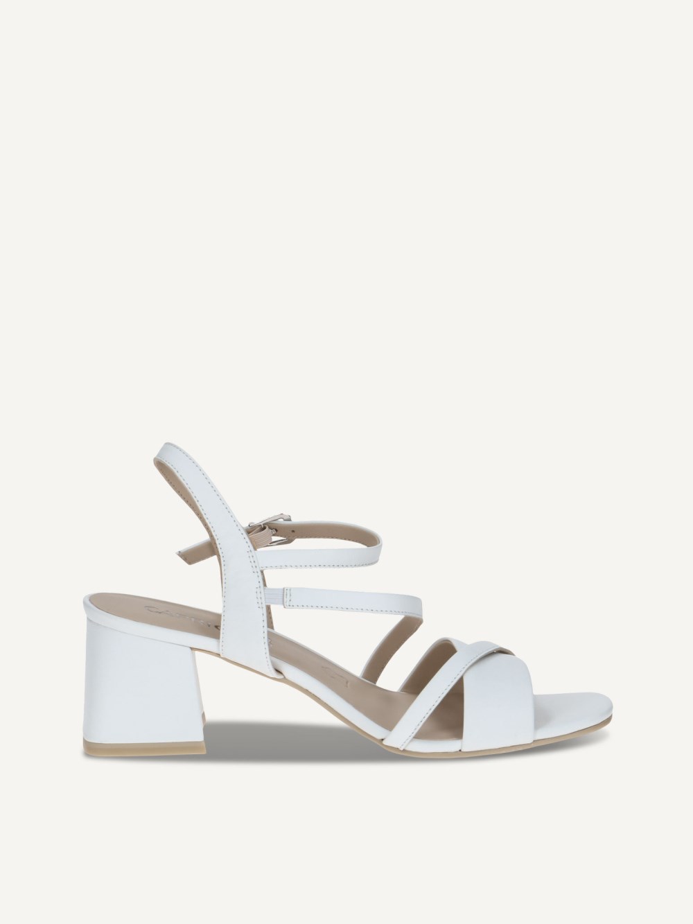 Caprice Sandalette - Weißes Nappaleder