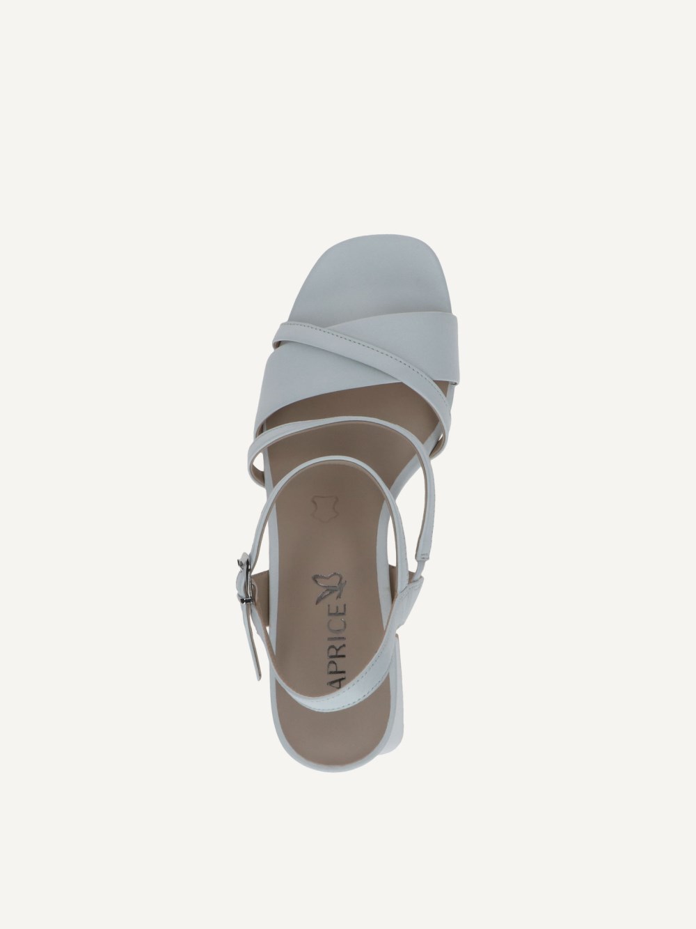 Caprice Sandalette - Weißes Nappaleder