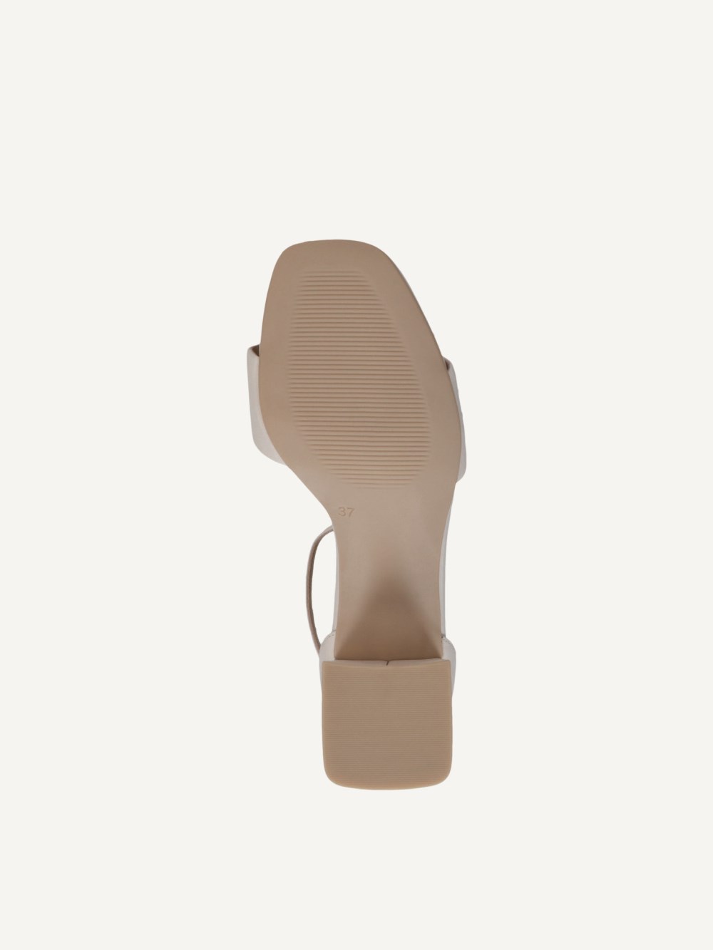 Caprice Sandalette - Cremefarbenes Nappaleder