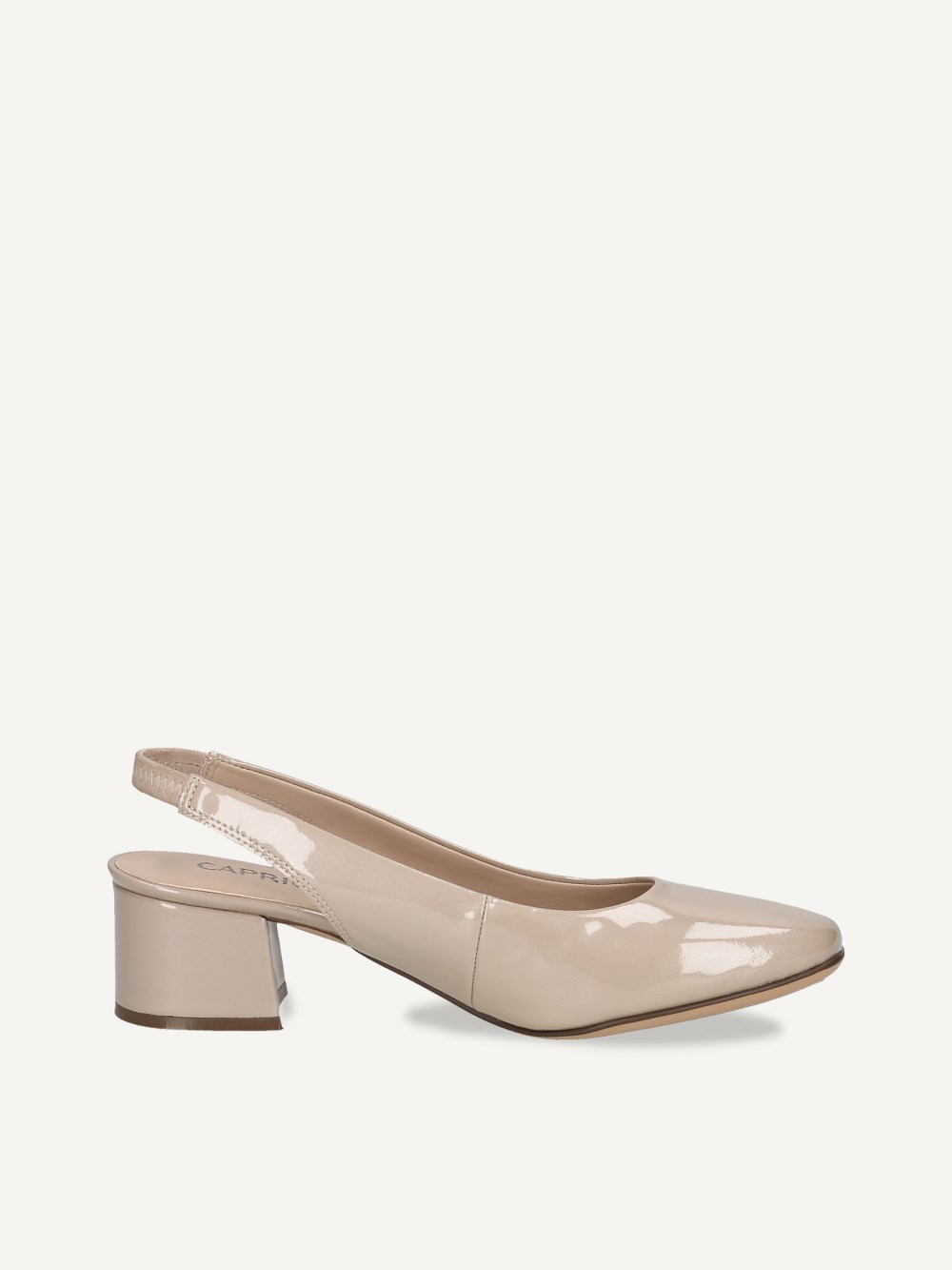 Caprice Slingpumps - Beige Lackleder