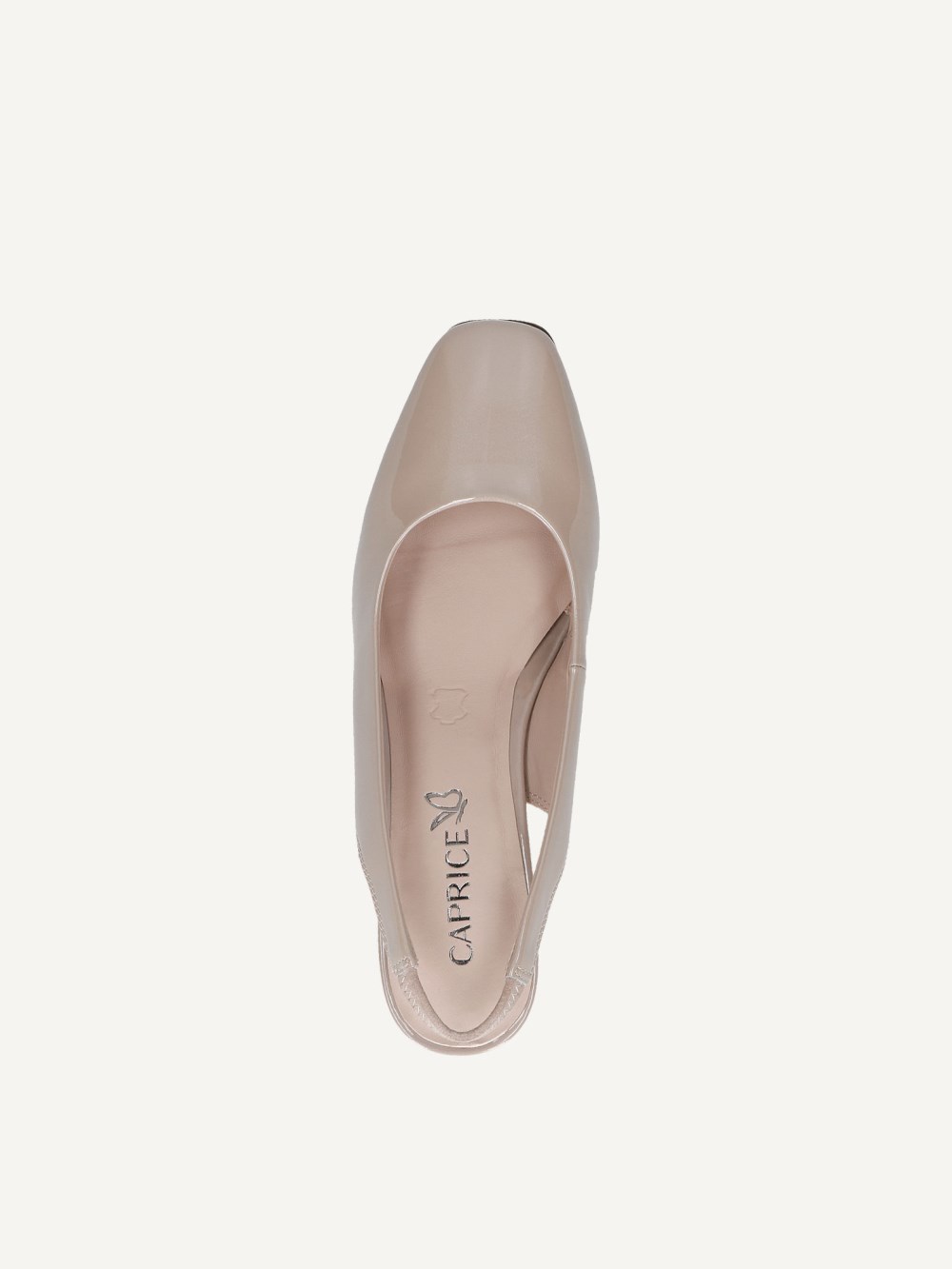 Caprice Slingpumps - Beige Lackleder