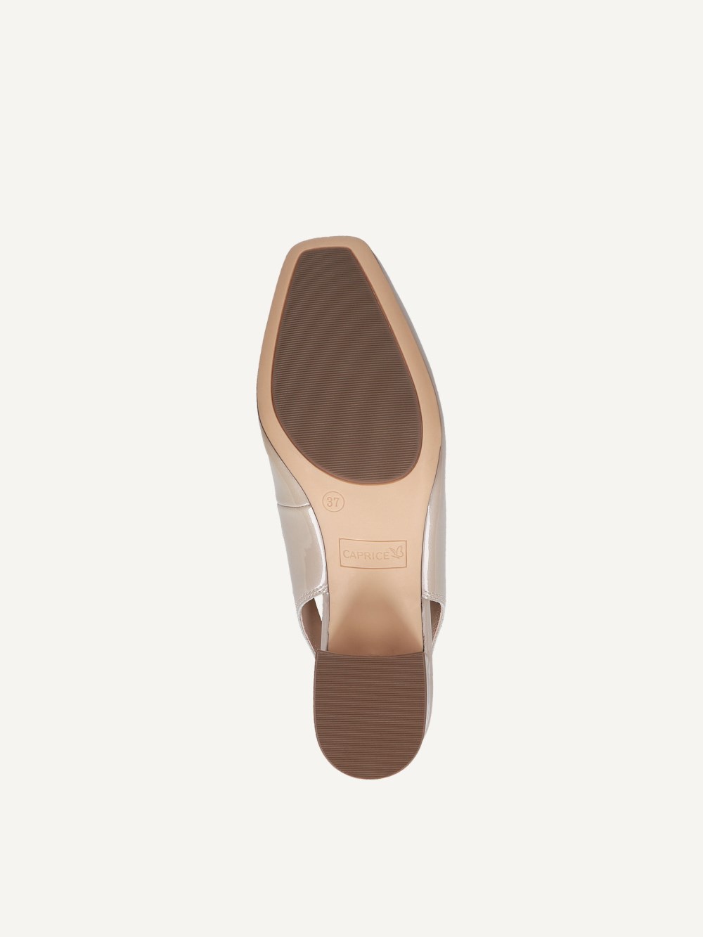 Caprice Slingpumps - Beige Lackleder