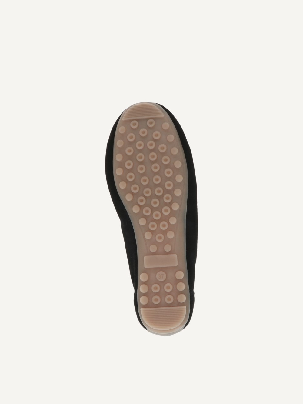 Caprice Moccassin - Black Deer Suede