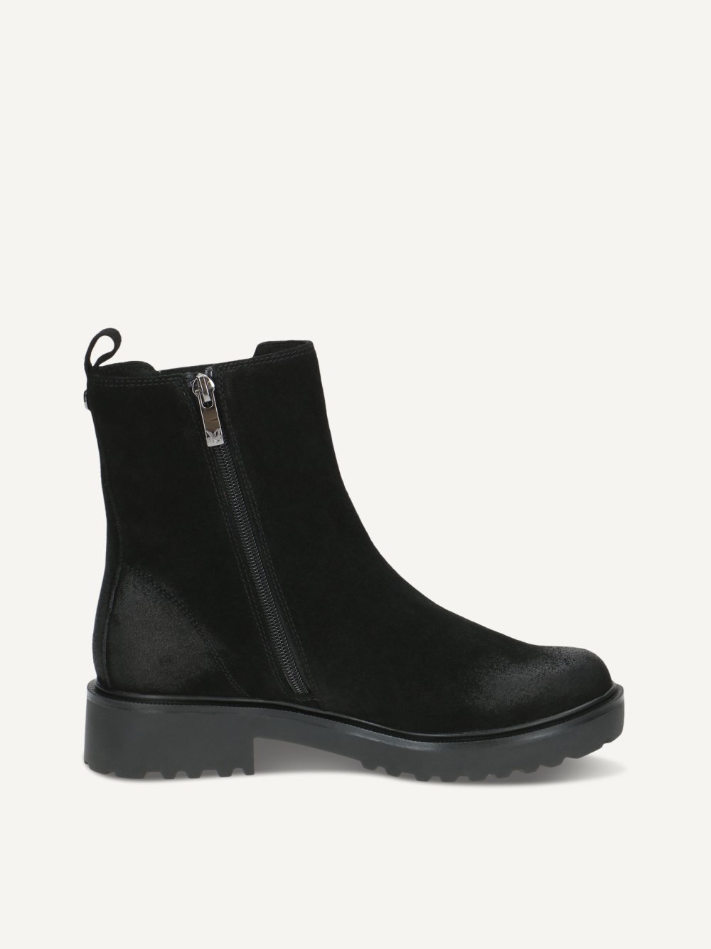 Caprice Chelsea Boot - Schwarzes Wildleder