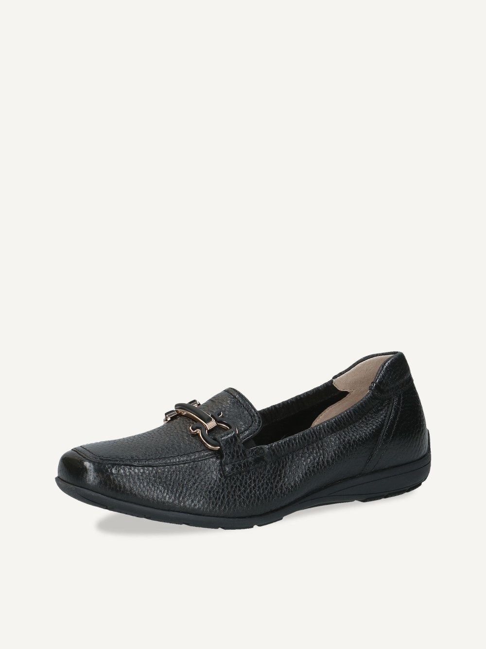 Caprice Slipper - Schwarzes Hirschleder