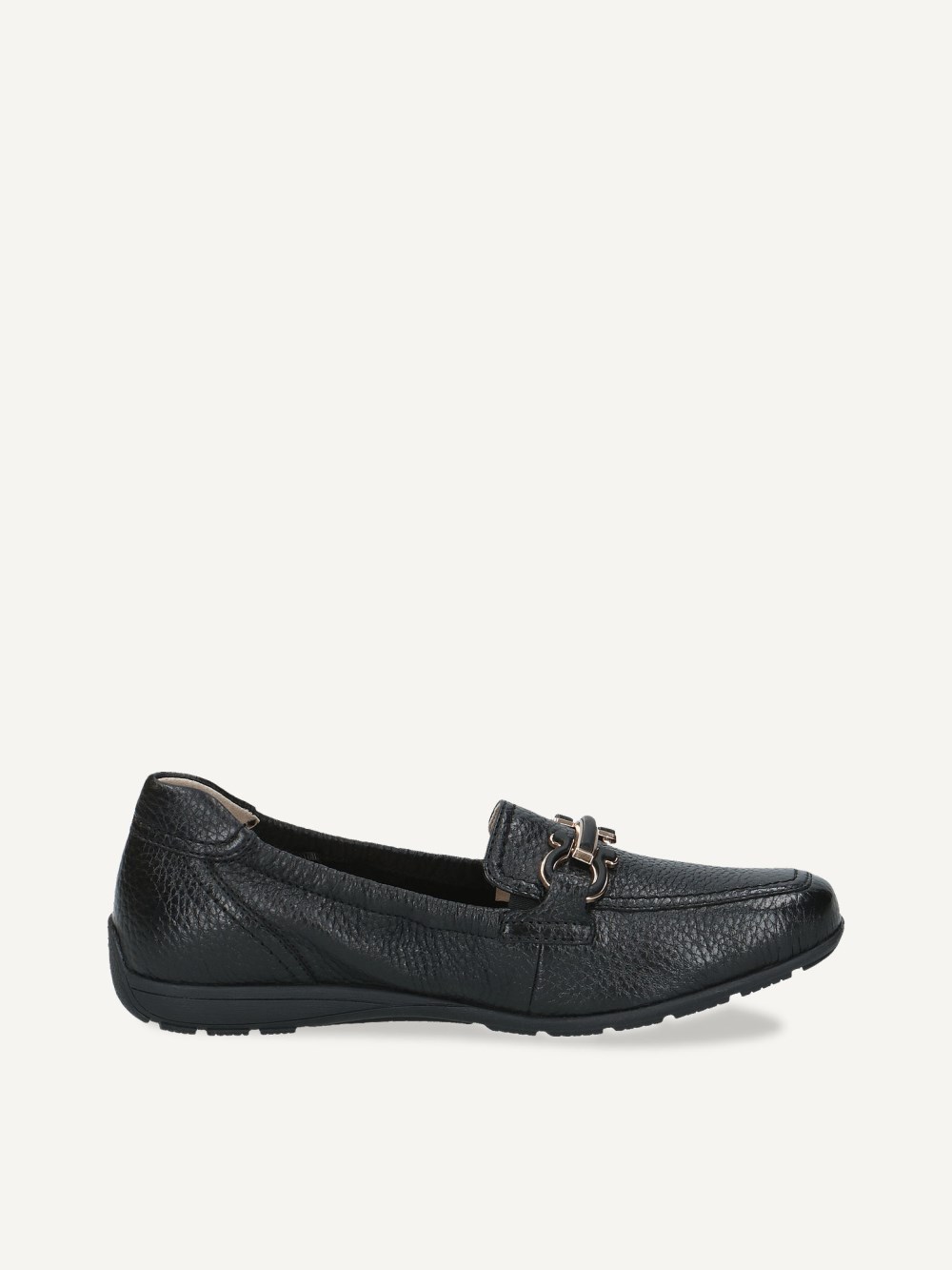 Caprice Slipper - Schwarzes Hirschleder