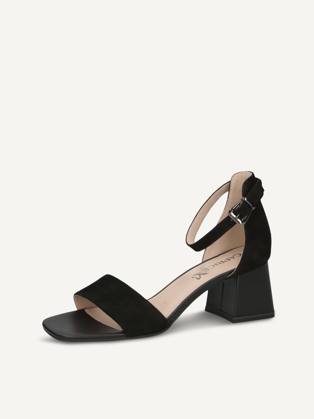 Caprice Sandalette - Schwarzes Wildleder