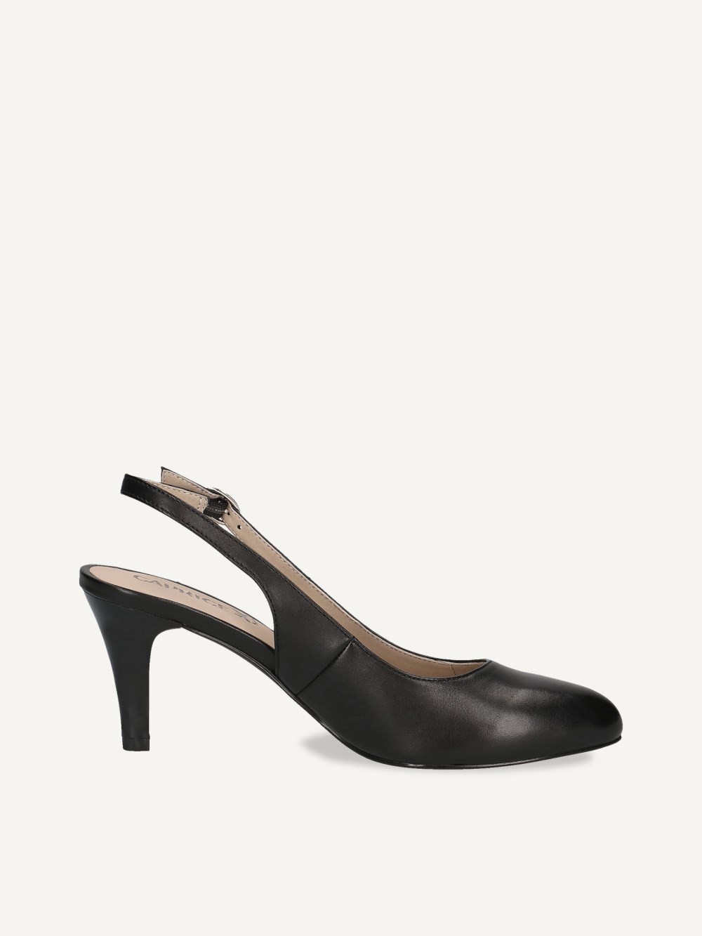Caprice Slingpumps - Schwarzes Nappaleder
