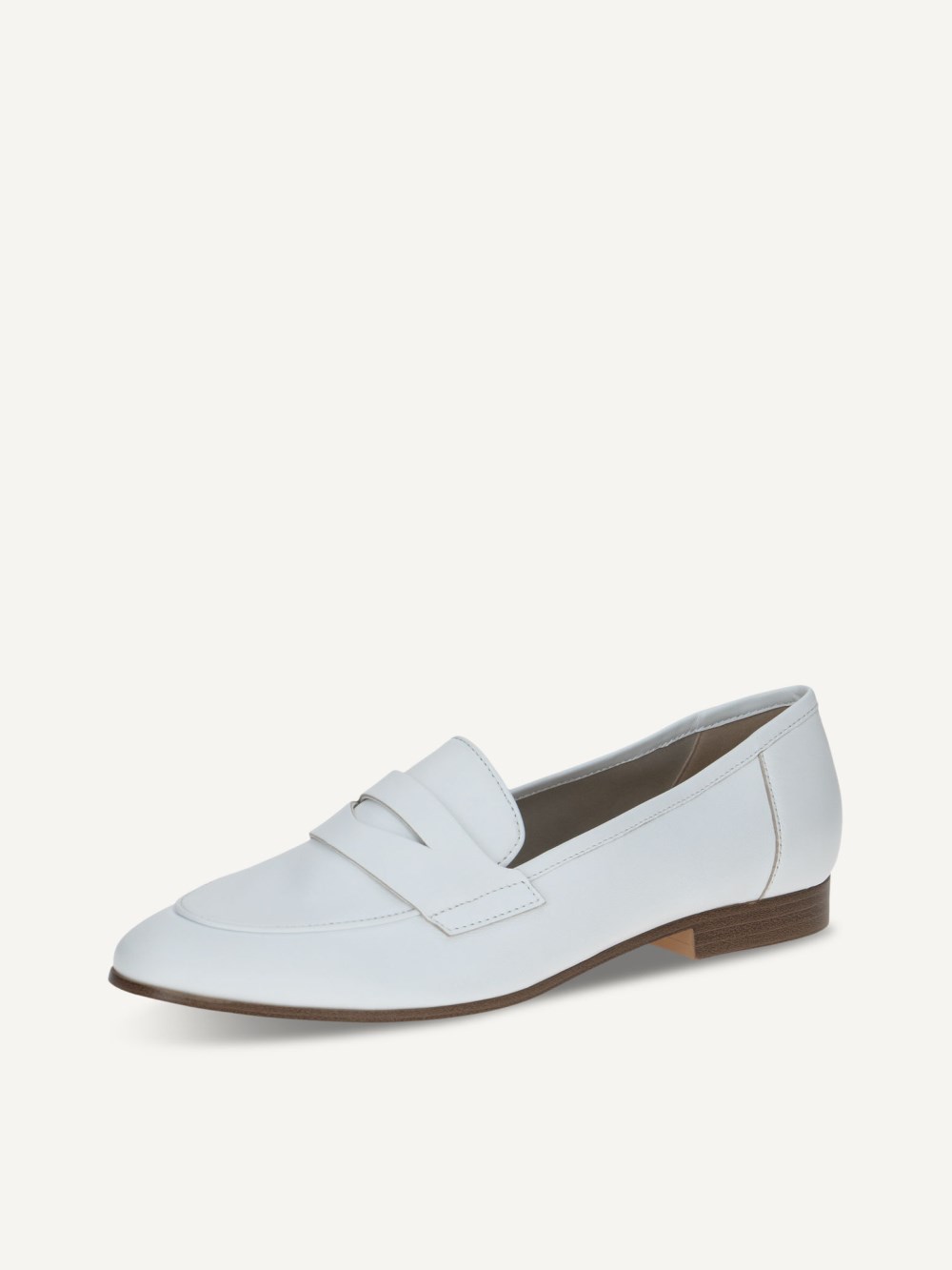 Caprice Slipper - Weißes Nappaleder