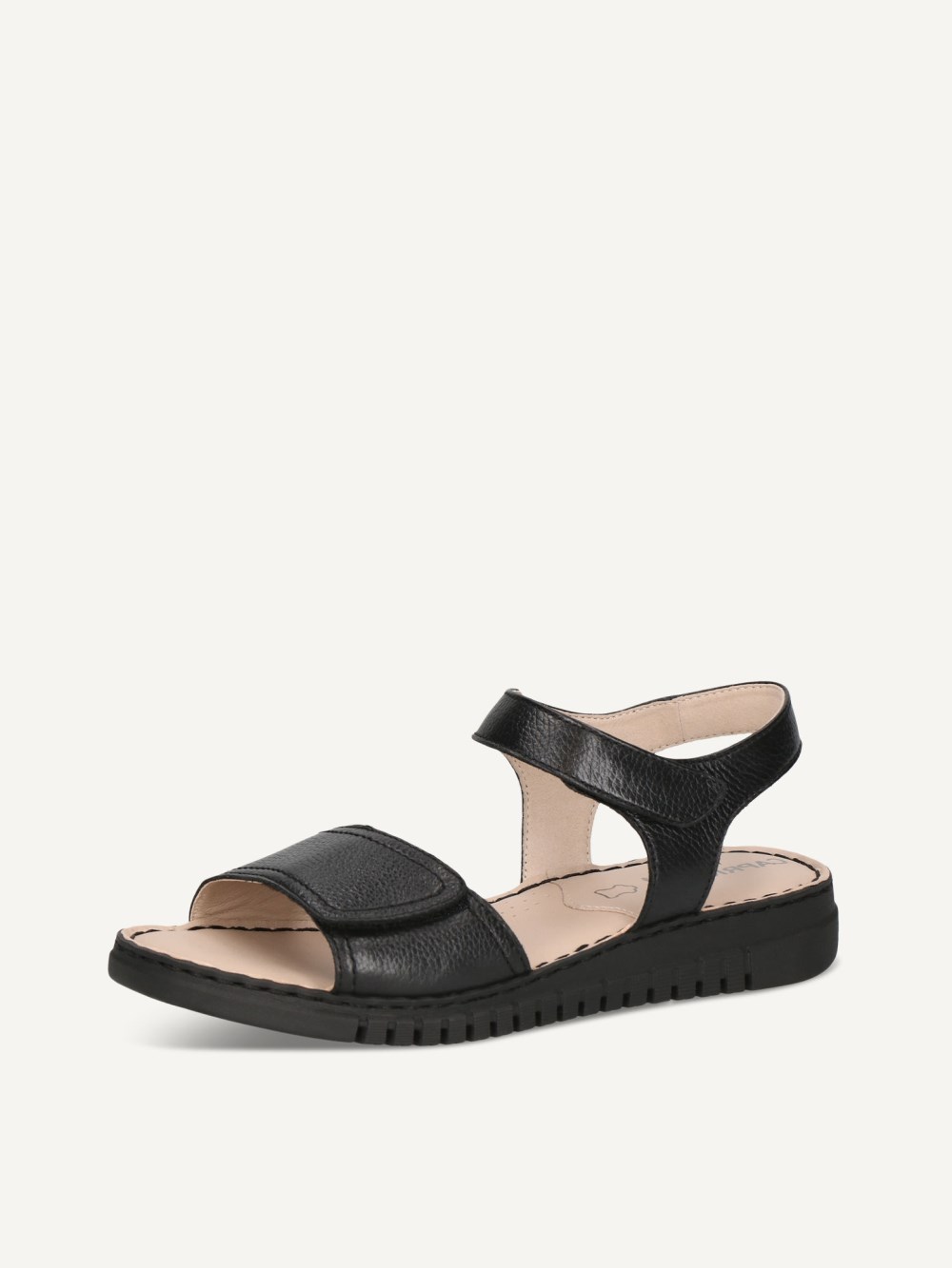Caprice Sandalette - Schwarzes Nappaleder