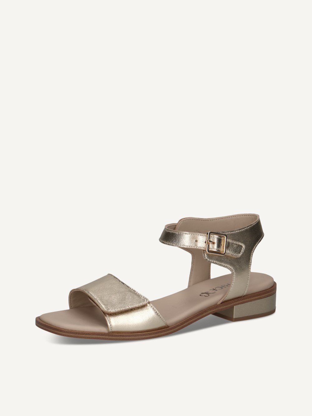 Caprice Sandalette - Hellgoldmetall.